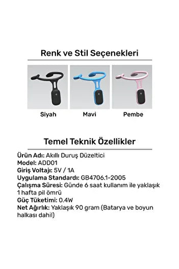 PosturePro Akıllı Duruş Düzeltici